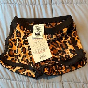 Never worn! Tiger Friday Bentley Shorties - leopard AS